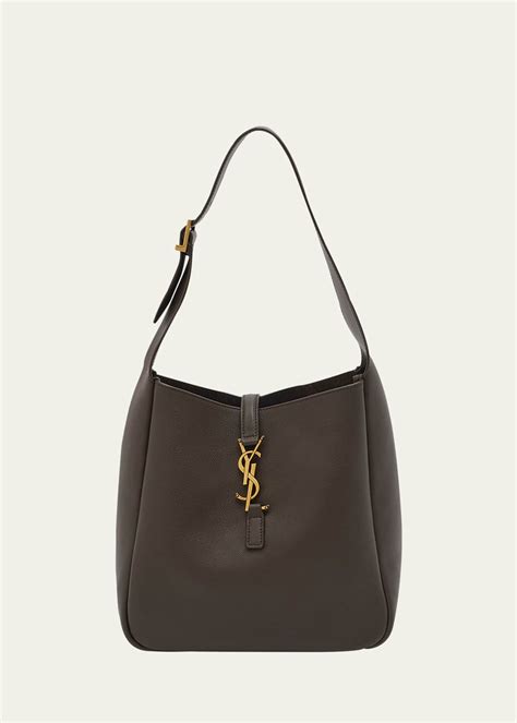 ysl le 5 a 7 hobo|LE 5 À 7 hobo in grained leather .